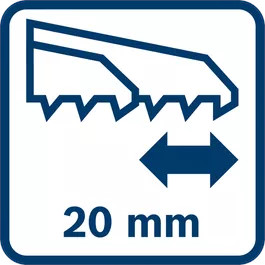Длина хода 20 мм
