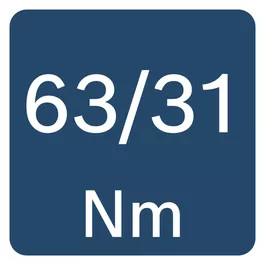 Крутящий момент 63/31 Н•м